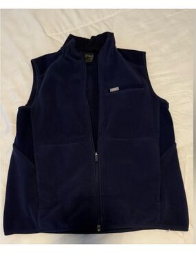 FIGS On Shift Navy Fleece Zip-Up Vest